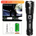 Most Powerful Flashlights High Power XHP70 LED Super Bright Torch USB Rechargeable Zoomable Lantern for Camping Hunting  26650