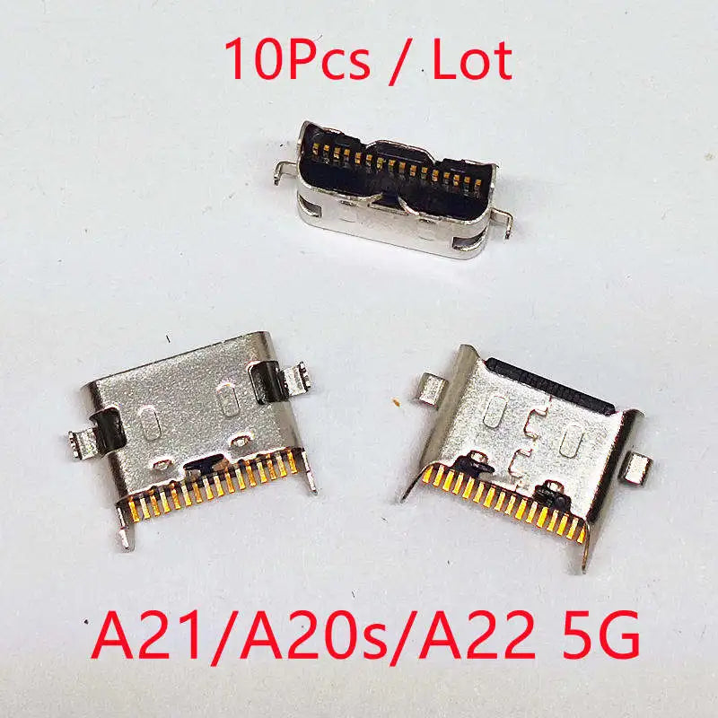 10pcs For SamSung Galaxy S24 S23 S22 S21 S20 Plus Ultra A22 A12 A11 A51 A71 A52 A72 A73 A03S USB Charging Port Charger Connector