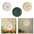 Wall Clock Non Ticking Rustic Modern Decorative Clock Round Time Clock Small Clock for Bathroom Office Bedroom Study Home