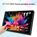 Unew 11 inch Portable Touch Monitor | 2.5K IPS, WQXGA, 350cd 92% NTSC USB-C/HDMI, VESA 75x75mm & Stand, For Mobile Phones Laptop
