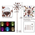 360° Rotating Garden Windmill Wind Chime Outdoor Solar-Powered Windmill Decor Perfect for Backyard Lawns Housewarming Gift