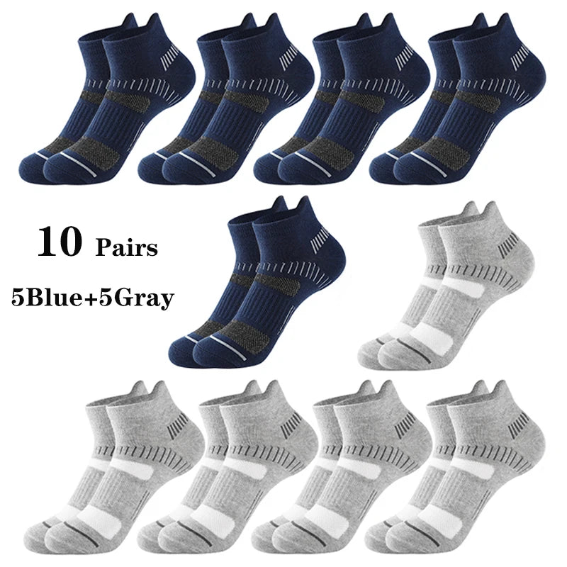 10 Pairs Ankle Athletic Running Socks Men Women Simple | SAMAG