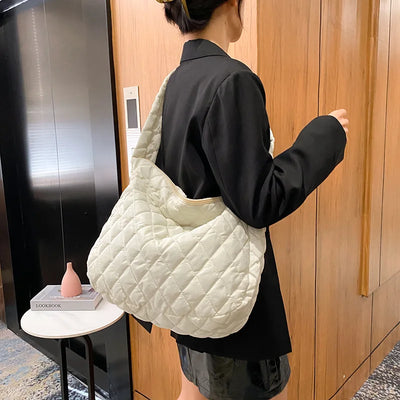 Women's Vintage Nylon Shoulder Underarm Bag Female Casual | SAMAG
