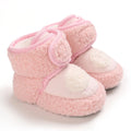 Autumn Winter Boots Baby Girl Boys Winter Warm Shoes Solid Fashion Toddler Fuzzy Balls First Walkers Kid Shoes 0-18M
