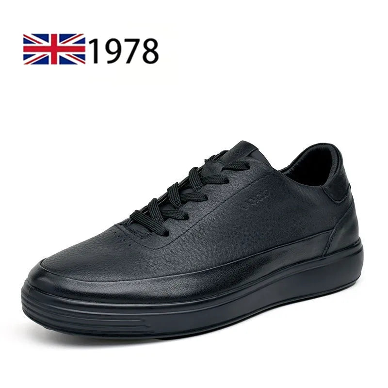 High Quality Men's Genuine Leather Shoes Summer Comfortable Sneakers Fashion Men Shoes Soft Leather Versatile Skateboard Shoes