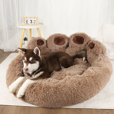 Fluffy Dog Bed Winter Warm Large Pet Products Small Sofa | SAMAG