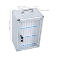 24 - Slot Metal Phone Jail Storage Cabinet Lockable Cell Box for Classroom Office Wall Mounted Portable - View 4 | SAMAG