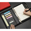 Multifunction Padfolio A5 Binder Notebook Zipper Portfolio With Calculator Personal Business Manager's Folder Office Supplies