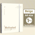Large Capacity 3-Ring Binder with Pockets for A4 Paper,Holds 220 Sheet Presentation Folder for School Office(12.4x10.43 Inch)