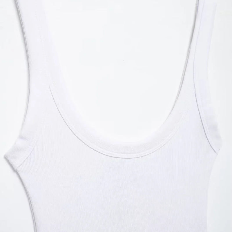 Women's Skinny Ribbed Bodysuits O Neck Straps Snap-Button Sexy Fashion Female Playsuits Comfortable Stretchy Clothing