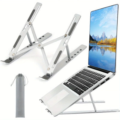 Adjustable Aluminum Laptop Stand - 6-Level Height | SAMAG
