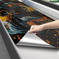 PVC 60cm waterproof marble self-adhesive wallpaper bathroom cabinet countertop contact paper waterproof wall sticker