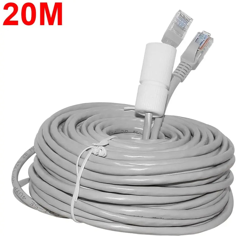 Hiseeu Cat5 Ethernet Network Cable RJ45 50M 20M Lan Cable POE Ethernet Cable for PoE Cameras NVR 65ft 164ft