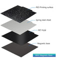 For Anycubic Kobra 2 PEO PET Build Plate 230x230mm Double Sided PEI Print Spring Steel Sheet for Anycubic Kobra Neo/Kobra 2 Pro