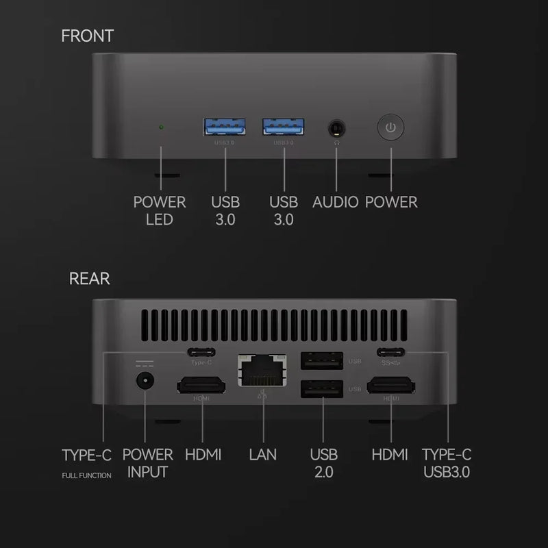 Mini PC Windows 11 Intel Core I9 10980HK 16GB RAM 1TB SSD Windows 11 WiFi 6 BT5.2 4K HD Factor Desktop for Home Office Business