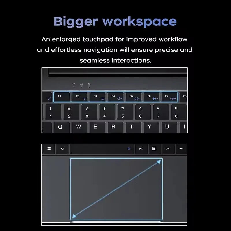 Intel Core I9 9900 Laptop Windows 11 16GB RAM 1TB SSD 4K HD Screen Portable Slim Laptops PC Gamer 14.1 inch Computer Office