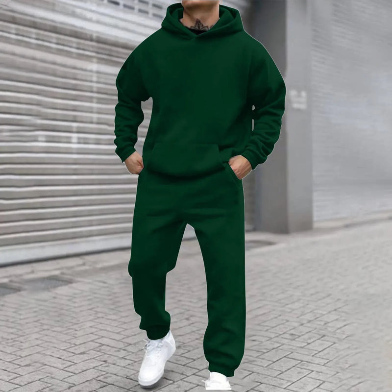 Colorful Urban Style Autumn And Winter Products Men's Hooded Sweatshirt And Pants Set Street Wear - View 12 | SAMAG