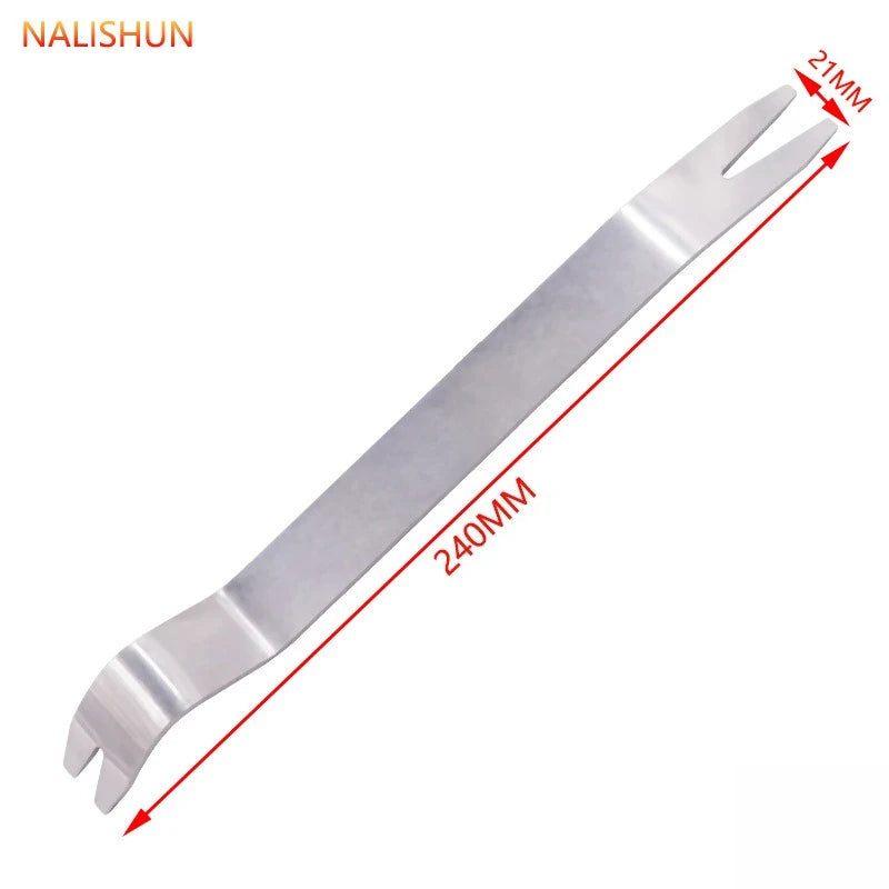 Car Audio Removal Tool Skid Plate Stainless Steel Plastic Door Plate Removal Rubber Buckle Buckle Skid Plate Driver 7pcs set