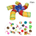 Cat Teaser Wand Toy Self Entertainment Maze Tunnel Collapsible Drill Channel Interactive Play Toy For Indoor Kitten Cat Pet