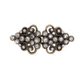 1 Pair Vintage Sweater Swirl Clip Cape Cloak Clips for Dress Retro Cardigan Clip Shawl Clasp Shirt Button Clip for Girl Women