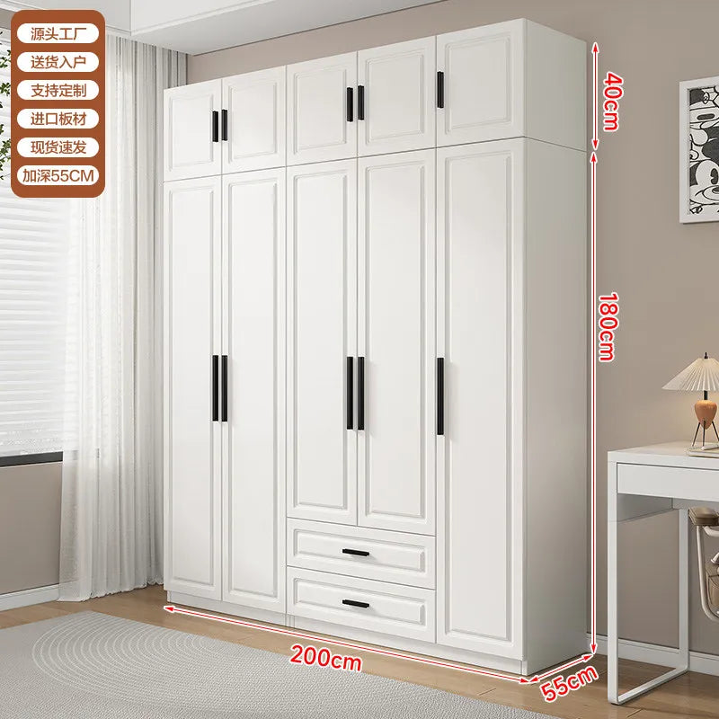 Dust Proof Modern Wardrobe Shelf Apartment Large Standing Wardrobe Minimalist Partition Vitrina Bedroom Furniture Accessories
