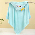 1 Piece Unisex Baby Animal Face Hooded Towel, Unique Animal Design Baby Hooded Towel, Ultra-Soft Newborn Bath Towel, Essential Baby Hooded Towel, Coral Fleece Children's Cartoon Bath Towel Hooded Cape, Bathroom Supplies, Baby