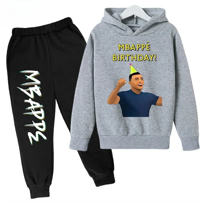 Autumn Mbappé Printed Children's Hoodie Suit Sweatshirt | SAMAG