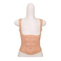 Silicone Muscle Shirt Women Abs Chest Cosplay Costume Fitness Props Fake Abs Six Pack Belly Sculpting Party Performance Clothes