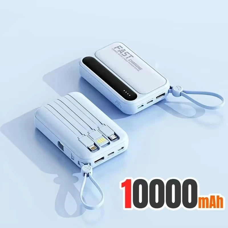 120W 500000mAh PowerBank Large Capacity 4 In1 Cables Intelligent Digital Display Light Portable Powerbank For iPhone Huawei 2026