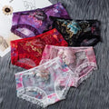 Superior Embroidery Flowers Underwear Women Lace Transparent Briefs Fashion Intimates Sexy Lingerie Panties Ladies Underpants
