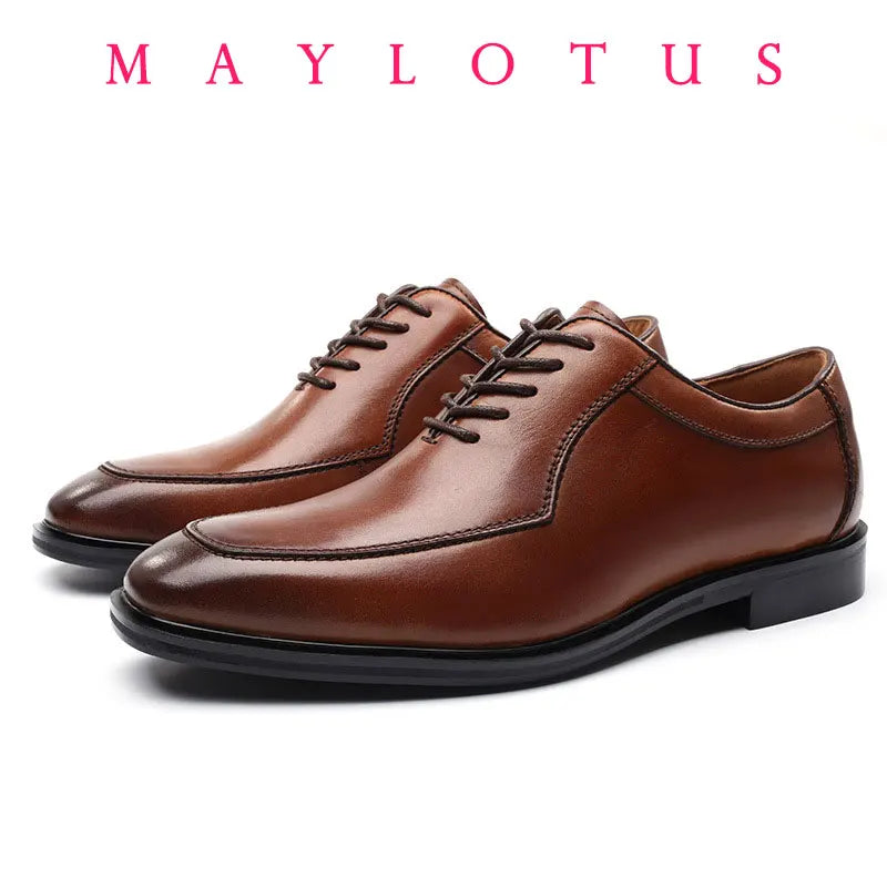 High Quality Handmade Oxford Dress Shoes Men PU Leather Suit Shoes Footwear Wedding Formal Italian Shoes Hot