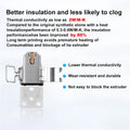 3D Printer Parts for Bambu Lab P2S Hotend Heating Assembly High Temperature Resistant With Heater Cartridge Thermistor Extruder
