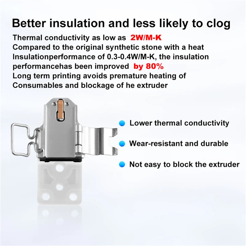 3D Printer Parts for Bambu Lab P2S Hotend Heating Assembly High Temperature Resistant With Heater Cartridge Thermistor Extruder