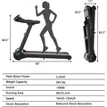 Motorized Electric Treadmill with LED/LCD Display, 2.25HP | SAMAG