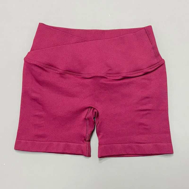 HISTELLO Vision Shorts Women Seamless Cross Waist Yoga - View 18 | SAMAG