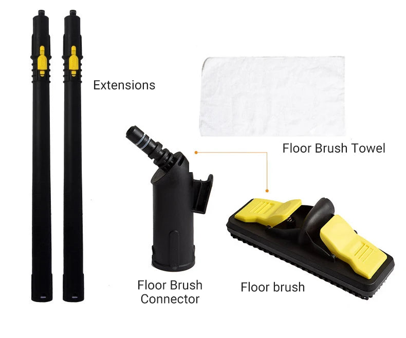 DIVEDEER Handheld Steam Cleaner Automotive Sterilization Disinfection High Temperature Wiper Washer for Floor Kitchen Cars