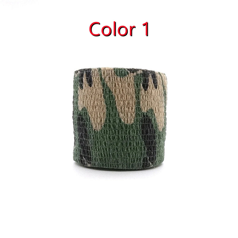 1 Roll U Pick 4.5m*5cm Waterproof Outdoor Camo Hiking Camping Hunting Camouflage Stealth Tape Wraps