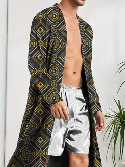 The trend of men's home robes is trendy, with digital | SAMAG
