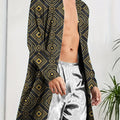 The trend of men's home robes is trendy, with digital printed casual and comfortable sleeping gowns that dry quickly.