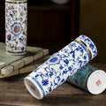 500ML Double-layer Ceramic Cups Enamel Thermos for Tea High-temperature Home Office Resistant Cups with Lids Portable Travel Mug