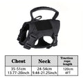 Tactical Cat Dog Harness Leash For Working Adjustable Pet Vest Harness Soft Mesh Training Puppy Straps with Handle For Large Cat