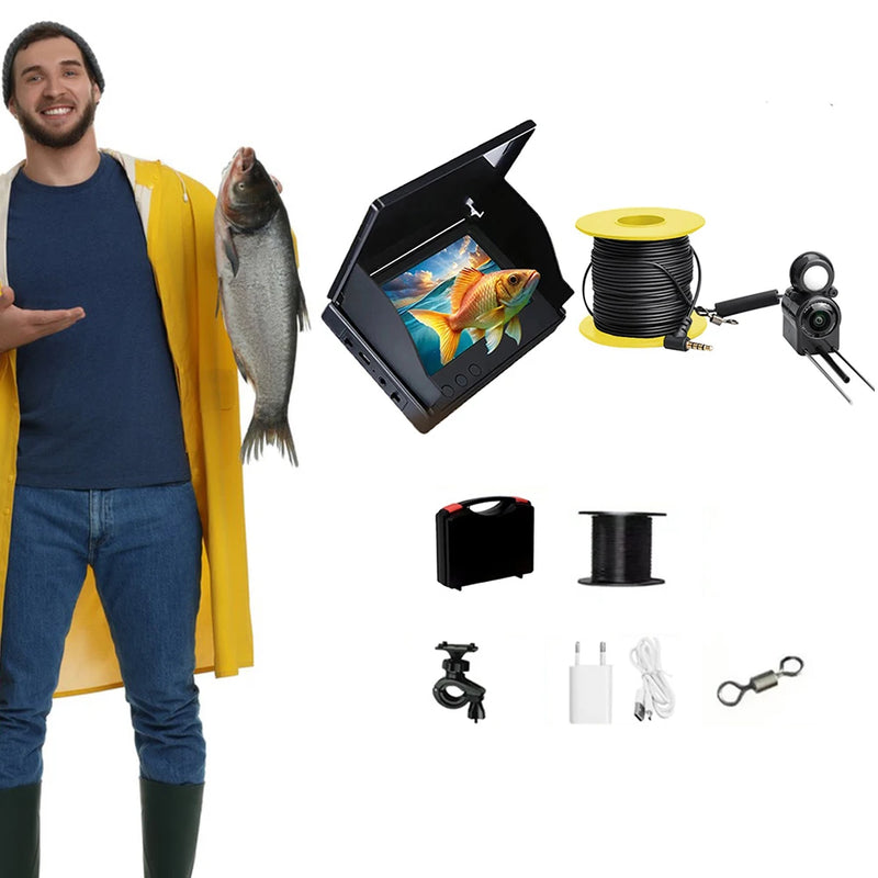 Underwater Fishing Camera 4.3 Inch IPS Monitor Ice Fish | SAMAG