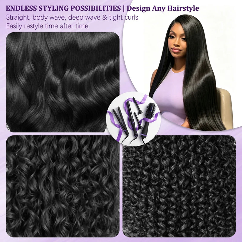 26inch 30inch Straight 14A 16A Vietnamese Hair Weft NCST 100% Human Hair Natural Black 3 4pcs Bundle Raw Hair Bundles Remy Thick Hair Extensions