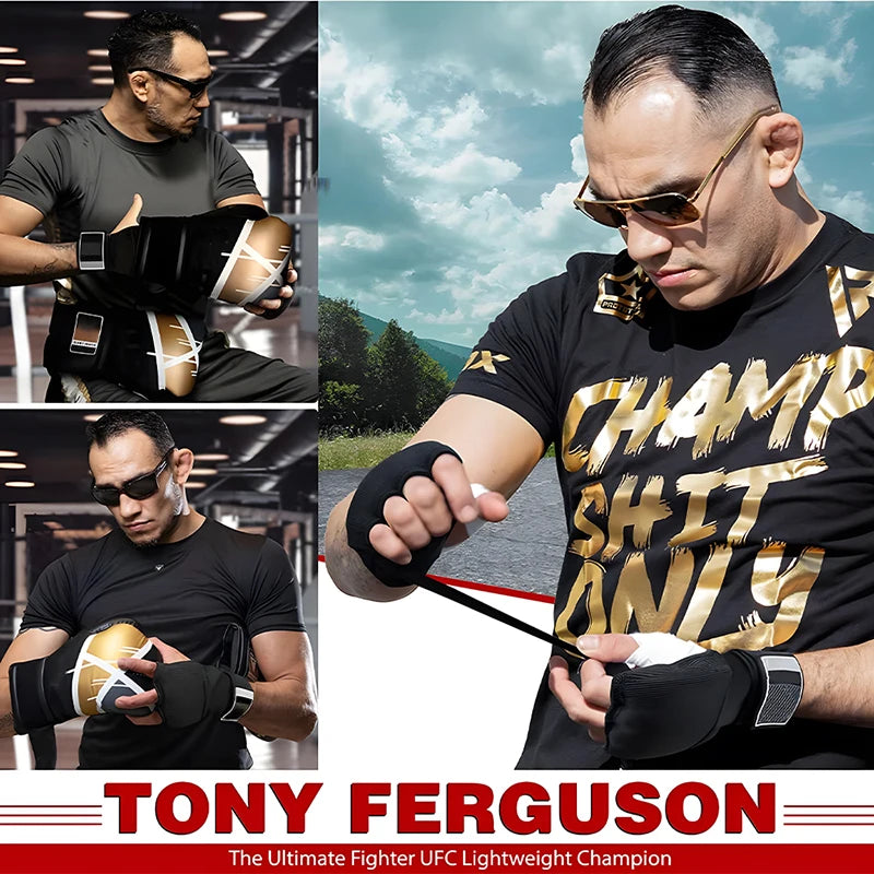 Boxing Hand Wrap Inner Gloves Half Finger Gel for Muay | SAMAG