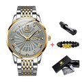 OLEVS Watch for Men 100% Original Automatic Mechanical Man Watches Steel Strap Waterproof Wristwatches Men's Luxury Brand Watch