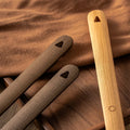 1pc 50cm Wooden Magnetic Beech Shoe Horn Long-handled Shoe Wearing Tool for Home Use with Drill-free Magnetic Base Shoe Horn