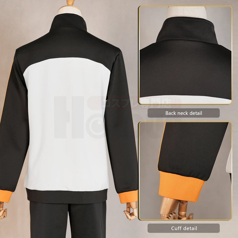 HOLOUN Zero Anime Natsuki Subaru Cosplay Costume Embroidery Full Zip Tracksuit Elastic Pants