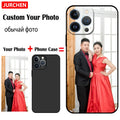Custom Photo Cases For iPhone 17 16 15 14 13 12 11 Pro 17Pro Max Air Mini Plus Silicone Transparent Leather Glass Plastic Cover