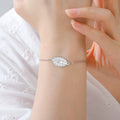 Lucktune Virgin Mary Pendant Bracelet Stainless Steel Cross Women's Red Bracelet Rouge Gold Color Jewelry Religious Amulet Gifts