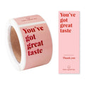 100pcs/roll Thank You Sticker Seal Labels Small Business Gift Decor Sticker Package Sticker Sealing Package Is Happy To See You